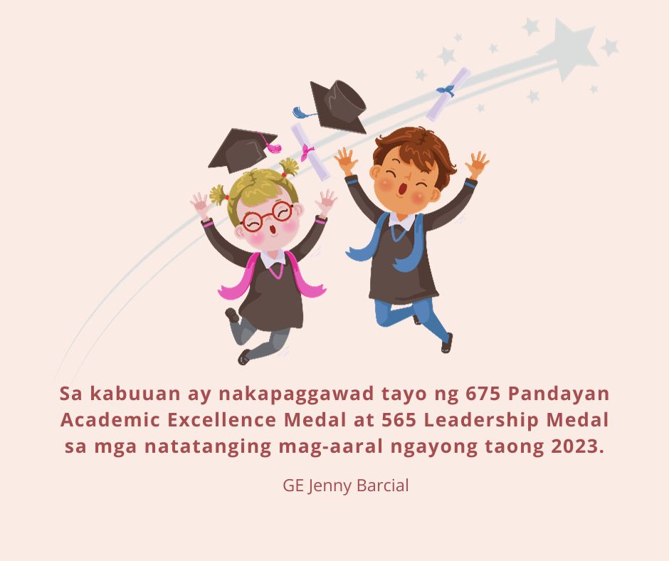 Pandayan Academic Excellence Medal and Leadeship